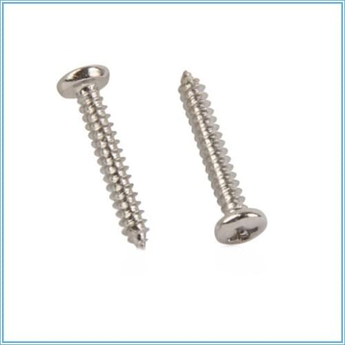 10PCS Screws Nuts Silver M2.2 M3.5 M3.9 M4.2 M4.8 Round Head Fit Hinges Countersunk Self-Tapping Screws Wood Hardware Tool