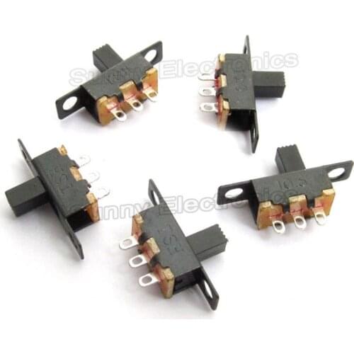 1000pcs Black 3pin 2 Position 1P2T SPDT Panel Mini Slide Switch