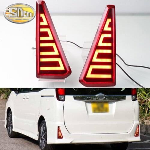 2-in-1 Functions LED Reflector Lamp Rear Fog Lamp Bumper Light Brake Light For Toyota NOAH VOXY 80 Series