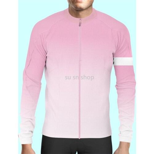 2021 New Arrival Mens Long Sleeve Cycling Jersey Bike Jersey Top Mountain MTB Road Breathable Quick Dry Sports Clothing