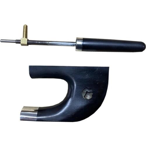 4/4 3/4 Upright Double Bass Bow German Bow Frog Singel eye Screw Bow Parts Ebony Wood