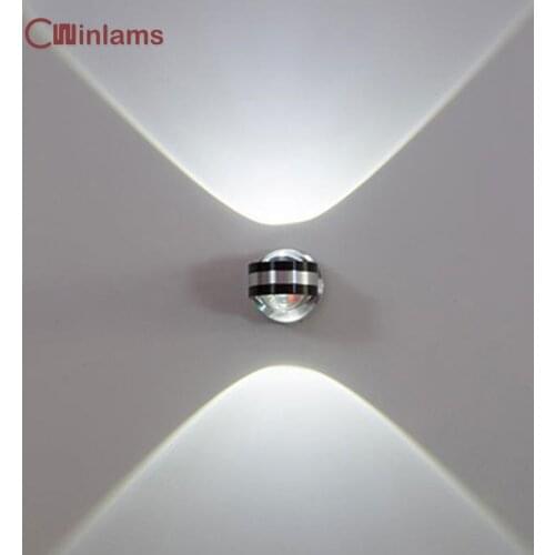 6W LED double head crystal wall lamp modern indoor hotel decoration light living room bedroom bedside aisle Sconce Lights lamp