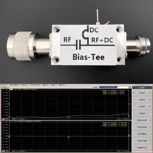 Bias Tee 10MHz-6000 MHz 6G Hz Broadband RF Bias Feeder RF Blocker Isolator N Head F/ HAM radio RTL SDR LNA Low Noise Amplifier