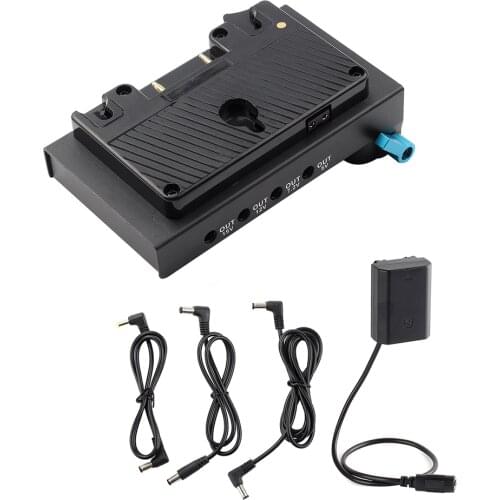 FOTGA Anton Bauer Power Supply Station with NP-FZ100 Dummy Battery for 15mm DSLR Rig for Sony A7III A7RIII A7SIII A7