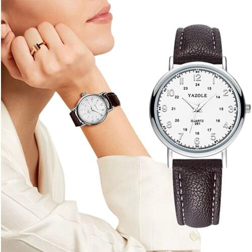 Luxury Brand Leather Quartz Dress Womens Watch Ladies Fashion Watch Men Wristwatches Clock relogio feminino masculino saat