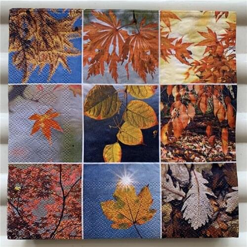 Decoupage wedding servilletas vintage napkins paper elegant tissue beautiful leaf blue sky birthday party toweldecor 20 3-ply