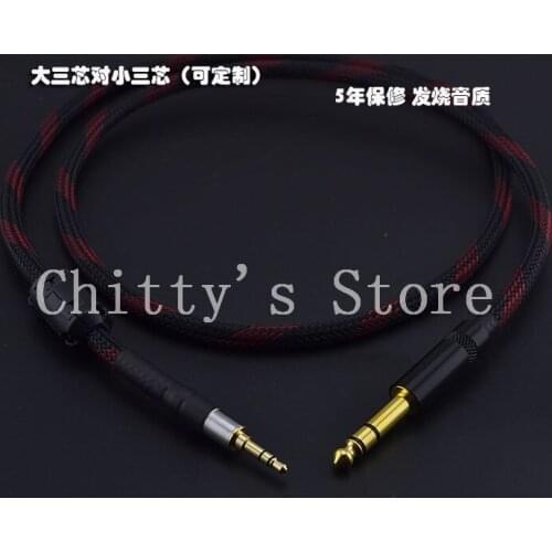Diy audio cable 3.5mm to 6.35mm record line