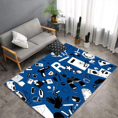 Game Console 3D Carpet Soft Flannel Kitchen Bedroom Area Rug for Boys Room Childrens Play Rug Carpets for Living Room Modern