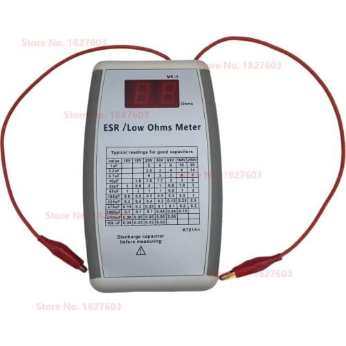 K7214+ ESR Meter classic circuit same as Blue ESR Meter, EVB ESR Meter, Dick Smith MKII ESR and Low Ohms Meter