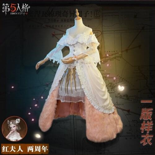Anime Identity V Madame Deficit Marie 2nd Anniversary Bella Donna Dress Uniform Cosplay Costume Unisex Halloween Free Shipping