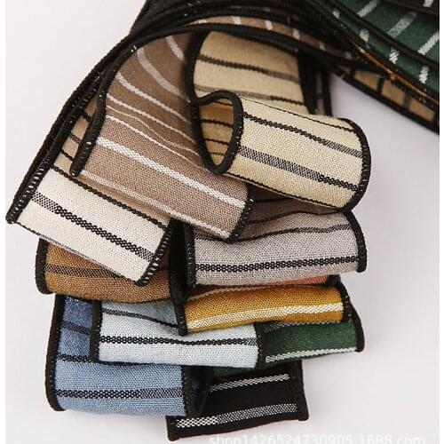 5yards Stripes Ribbon for Diy Hairwear Bows Gifts Flowers Packaging Ribbons Bag Clothing Accessories