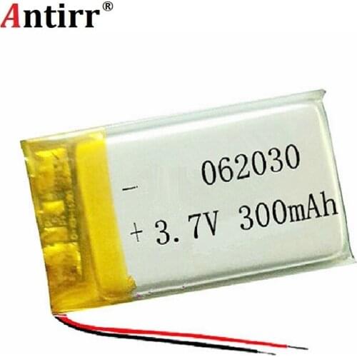 3.7V 300mAh 602030 Lithium Polymer Li-Po li ion Rechargeable Battery cells For Mp3 MP4 MP5 GPS PSP mobile bluetooth free shiping