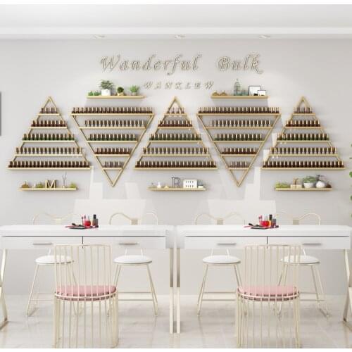 Manicure Shop Multi-layer Storage Rack Manicure Display Rack Nail Polish Glue Shelf Refers To The Wall Hanging Triangle Shelf