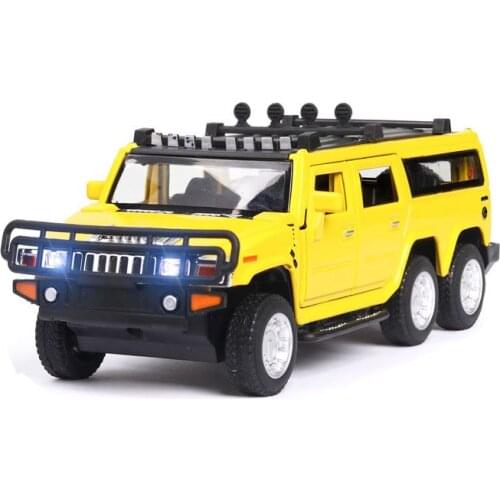 1:32 Hummer Car Model Alloy Car Die Cast Toy Car Model Pull Back Childrens Toy Collectibles Free Shipping