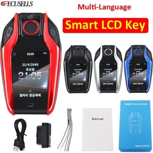 Modified Universal Smart Remote Car Key LCD Screen for Benz/BMW/Audi/Toyota/Honda/Cadillac/Lexus/KIA/Jeep Korean / English CF500