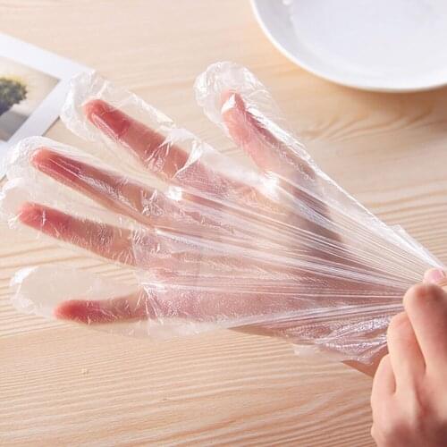 Food Grade Disposable Gloves Kitchen Plastic Glove HDPE Gloves For Food Cleaning Cooking Restaurant