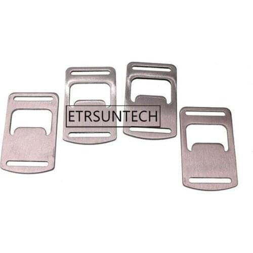 100pcs Stainless Steel Neck Lanyard Opener Part Beer Bottle Opener Outdoor Travel Bar Kitchen Tool