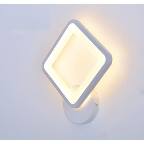 Bedside wall lamp bedroom solid wood rotating aisle corridor corridor Nordic living room led wall painting bedside lamp