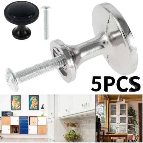 5Pcs Cabinet Knobs Cupboard Drawer Pull Kitchen Cabinet Door Wardrobe Handles Cabinet Pulls Furniture Hardware Home Decoration