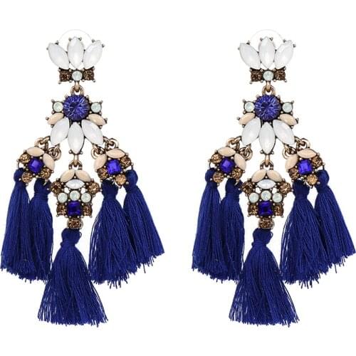 MINI FALCON Tassel Earring Make a boho luxe statement fashion fringed statement drop earring Fringing earrings jewelry Wholesale