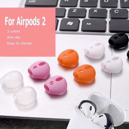 Silicone Earbuds Headpphone Ear Tips Ear Gels for Apple Airpods Wireless Bluetooth Earphones Replacement 5Pairs