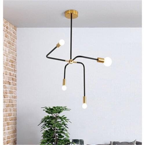 Nordic Simple Restaurant Glass LED Chandelier Creative Personality Art living Room Dinning Room Clothing Store Small Chandelier