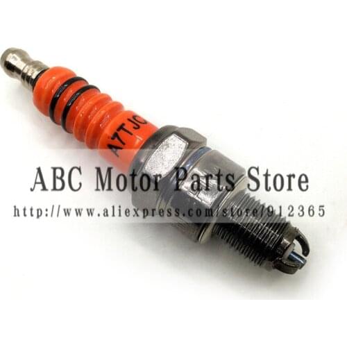 Motorcycle Spark Plug A7TJC GY6 50cc 70cc 90cc 110cc 125cc ATV 50 125 150cc Moped Scooter Three-Electrode