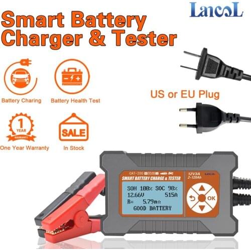Lancol CAT200 12V Car Battery Tester & Car Battery Charged Tool Automotive Battery Tester Analyzer Vehicle Power Bank CCA2400