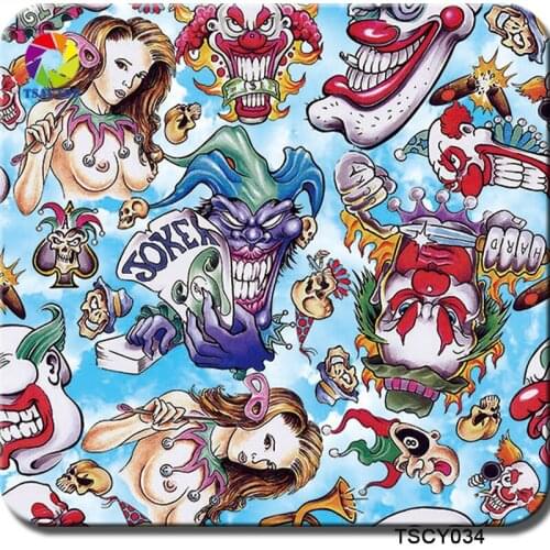 TSAUTOP Size 0.5m x 2m/10m water transfer printing film 3d image for hydrographic WDF034