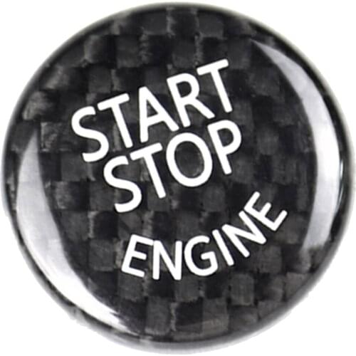 Carbon Engine Power Ignition Start Stop Button Replacement Fits for BMW 3 5 X1 X3 X4 X5 X6
