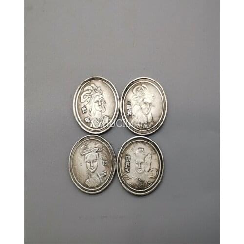 1 Set China The Four Beauties Coin Silver Dollar Souvenir Home Decoration Gifts Free Shipping