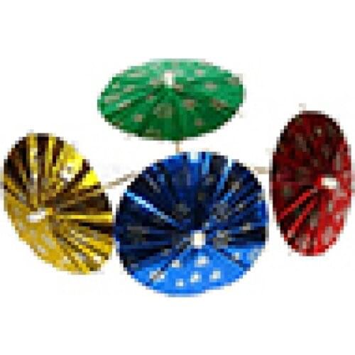 50Pcs Paper Wood Cocktail Parasols Mini Umbrellas Drinks Picks Wedding Party Sticks Decoration Toothpick Glass Wine Cup Ring