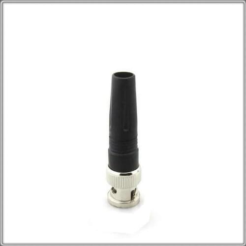 BNC06 RG59 BNC male Plug pin Solderless Straight Angle video adapter bnc Connector For CCTV Camera Safety Converter
