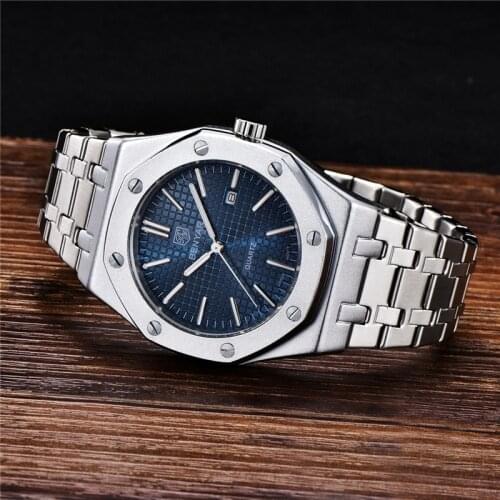 BENYAR Top Brand Mens Quartz Watches Luxury Business Sports Watch Waterproof Calendar Watch Stainless Steel Relogio Masculino