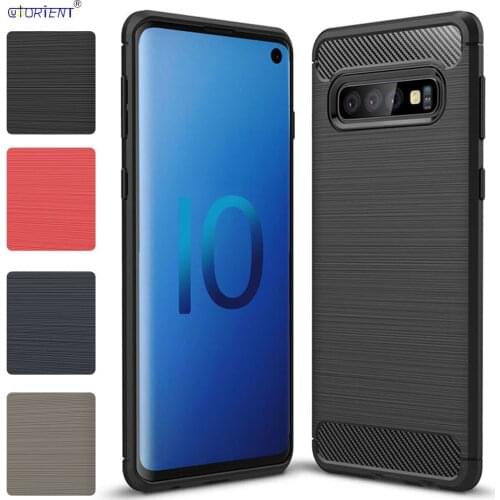 For Samsung Galaxy S10 Plus S10+ S10e Silicone Soft Case SM-G970F/DS SM-G973F/DS SM-G975F/DS Bumper Cover SM G973F/DS G975F/DS