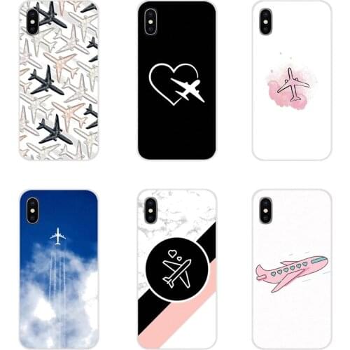 For Samsung A10 A30 A40 A50 A60 A70 M30 Galaxy Note 2 3 4 5 8 9 10 PLUS aircraft Airplane fly travel in the Sky Cell Phone Cover