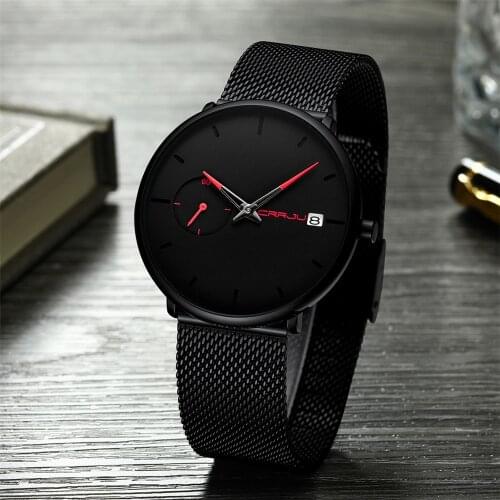 CRRJU Watches Men quartz Top Brand Analog Military male Watches Men Sports army Watch Waterproof Date Clock Relogio Masculino