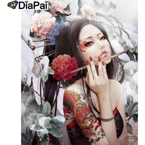 DIAPAI 5D DIY Diamond Painting 100% Full Square/Round Drill "Beauty flower" Diamond Embroidery Cross Stitch 3D Decor A22553