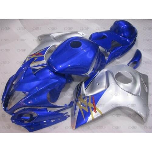 For Suzuki GSXR1300 2008 - 2014 Fairing Kits GSX R1300 12 13 Motorcycle Fairing GSXR 1300 2009 Blue Silver Plastic Fairings