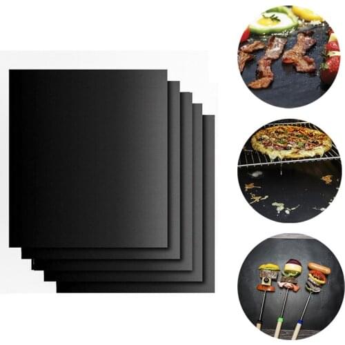 40X33CM Grill Mat Glass Fiber Non-stick High Temperature Resistant Barbecue Mat Outdoor Barbecue Mat Liners Oven Reusable Mat