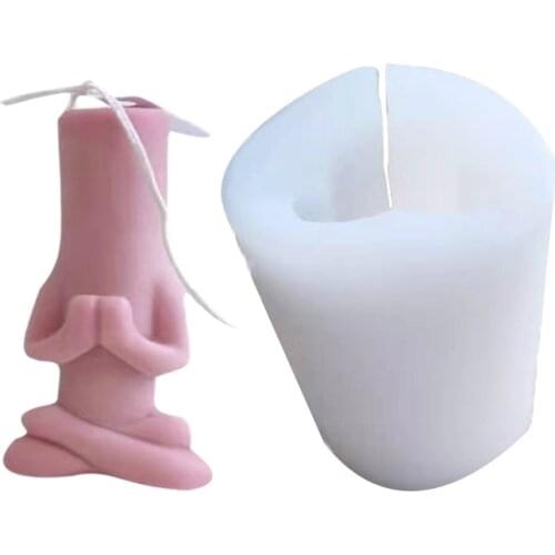 Creativity Body Candle Mold Silicone Soap Making Mold DIY Plaster Gypsum Polymer Clay Resin Mould Baking Home Art Craft Decor