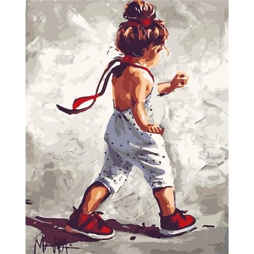 Anticipation Love Paint By Number Winter Drawing On Canvas Gift Diy Pictures By Numbers Forest Kits Hand Painted Painting Art