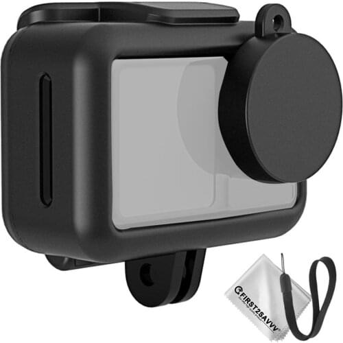 Frame Mount Protective case housing Set Compatible with DJI Osmo Action with Tripod Mount + Lens Cap