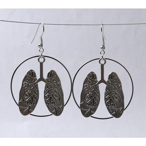 2021 New just breathe earrings silver color Classic Hoops eardrop Fashion Jewellery Novel charm women gift Gothic mystical