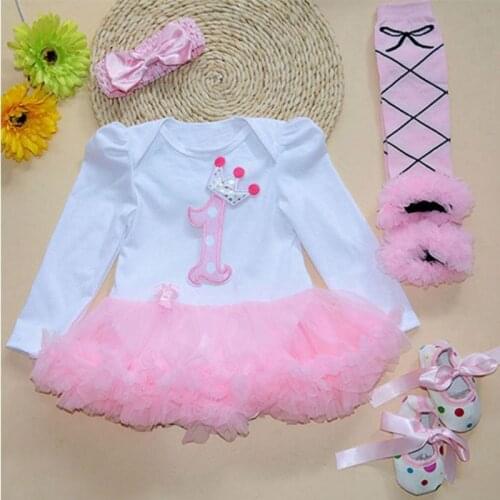 Newborn Baby Girl Clothes Brand Baby 4Pcs Clothing sets Tutu Romper Roupas De Bebes Menina Infant 0-2T Baby Christmas Outfits