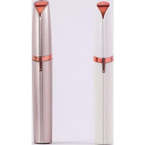 Q1QD Facial Hair Removal Rechargeable Eyebrow Trimmer Painless Lips Nose Hair Remover Portable Painless Eyebrow Razor