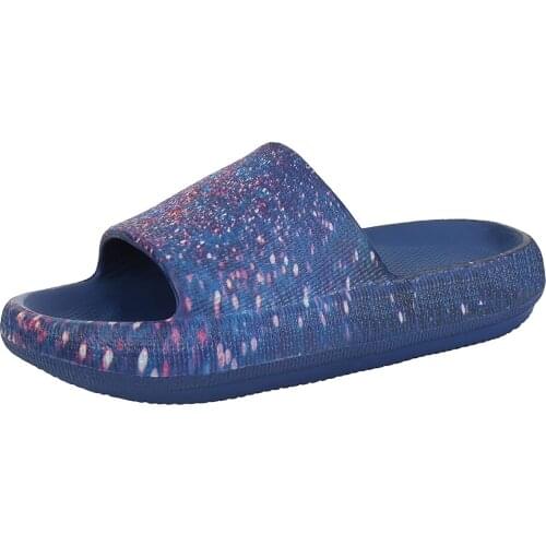 Womens and mens slippers quick drying bathroom shower sandals open toe soft cushioning thickened non slip massage swimming