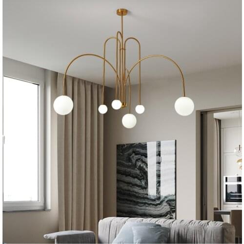Modern decoration pendant lamp frosted glass pendant light italy design light hinging lamp living room lighting project lighting