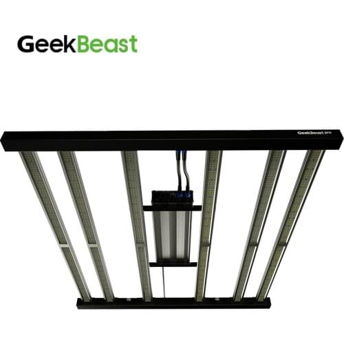 Geekbeast Pro 630W led grow light bar lm301b/h UV IR mix 660nm average PPFD support APP control and RJ14 daisy chain hydro kits