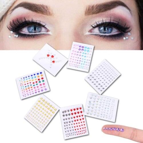 Tattoo Diamond Makeup Eyeliner Eyeshadow Face Sticker Jewel Eyes Makeup Crystal Eyes Sticker
